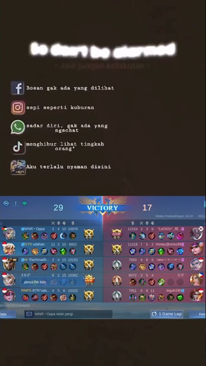Story WA Mobile Legends - Kata Kata Anak Mobile Legends #shorts #viral