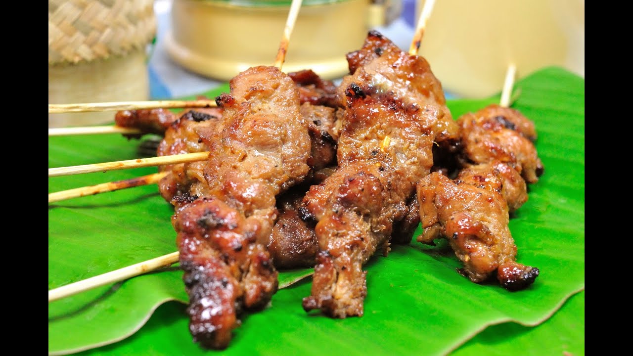 Image result for thai grilled pork skewers