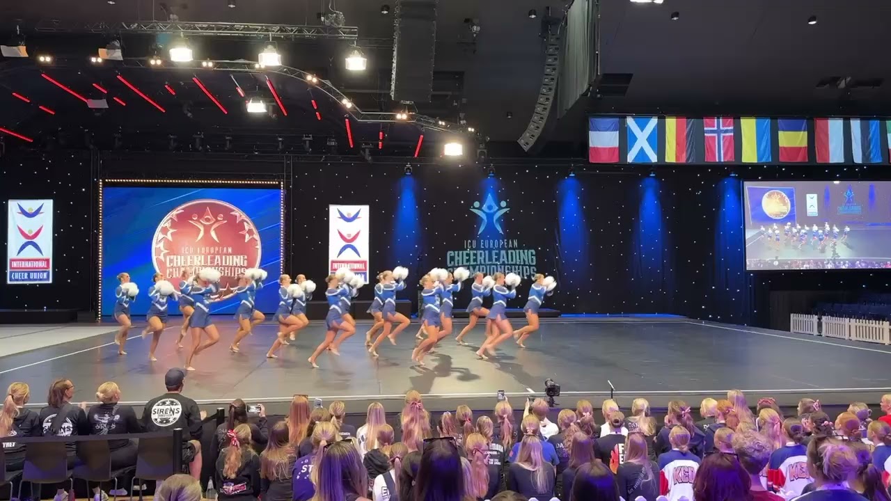 Sirens DanceTeam, Norway, Senior Pom, ICU European Cheerleading Championships 2024