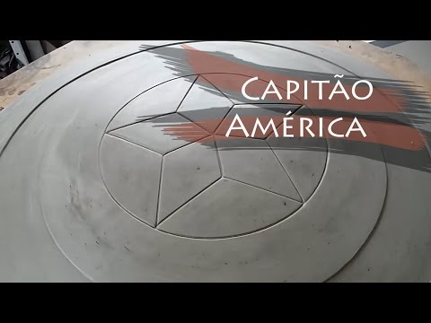 Timelapse Do Escudo Do Capitão América | Modelando Com Henrique Corbeira