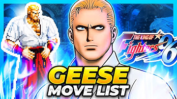 GEESE HOWARD MOVE LIST - The King of Fighters 