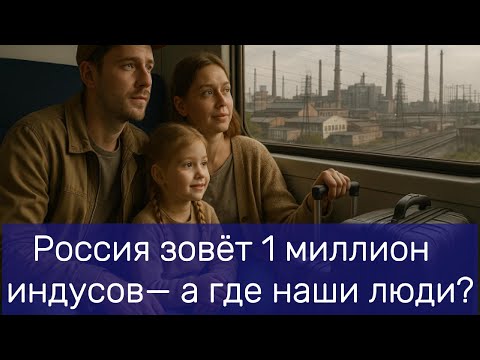 Россия зовёт 1 миллион индусов— а где наши люди.
