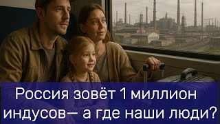 Россия зовёт 1 миллион  индусов— а где наши люди.