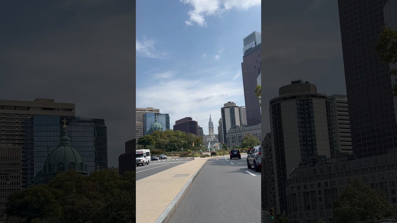 Beautiful drive through Philadelphia 