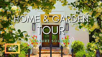 Home & Garden Walking Tour, Peaceful Nature Sounds NO MUSIC | New Orleans, Louisiana Garden District