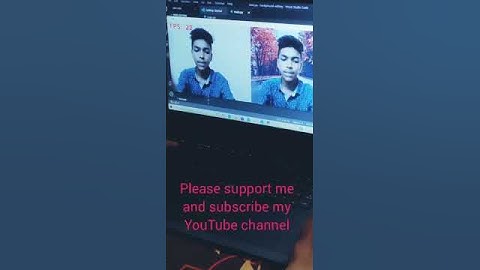 Live Webcam background removal like zoom meeting using python programming created by 9 class student