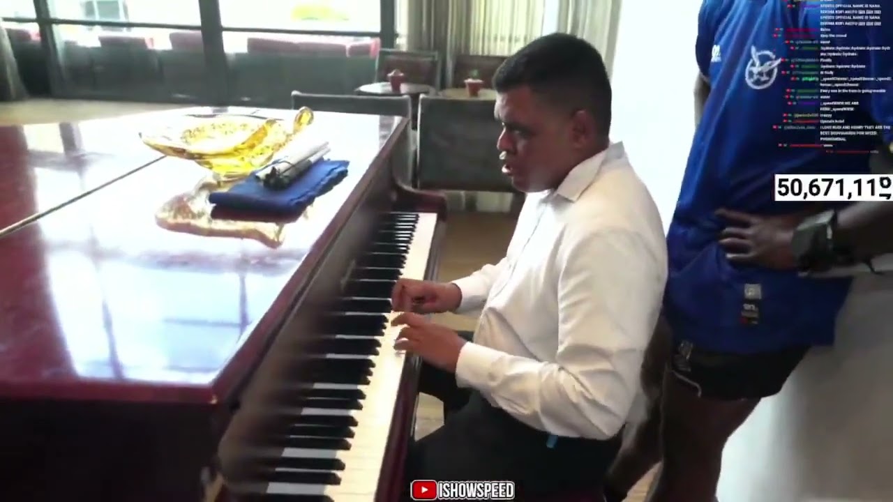 IShowSpeed meets a blind Musician playing beautiful Piano in Namibia❤️🇳🇦