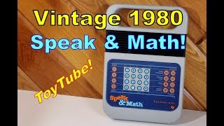 Classic Speak & Math 1980 TI (Texas Instruments) Educational Game