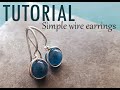Tutorial Simple Wire Wrapped Earrings