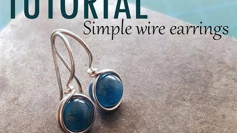 Tutorial Simple Wire Wrapped Earrings