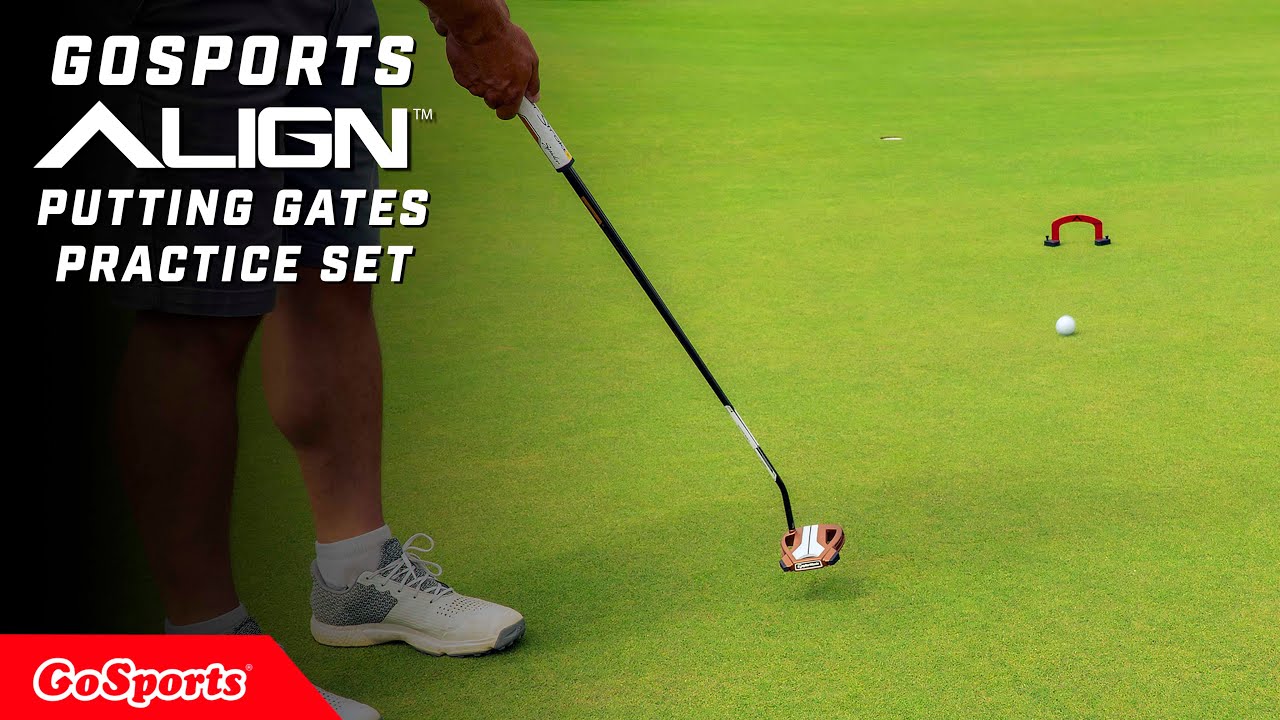 GoSports 4' X 1.5' Align Putting Gates Plastic Golf With Carrying Case