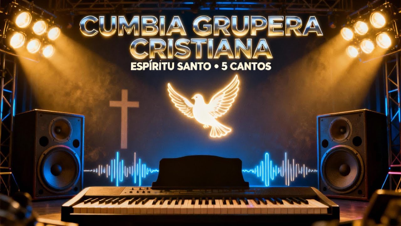 Cumbia Grupera Cristiana | 5 Cantos al Espíritu Santo | Grupera Cristiana IA