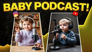 How To Make  TRENDING BABY PODCAST Videos By Using Free Ai tools 🔥 #babypodcast #podcast screenshot 5