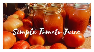 How to make Tomato Juice— The Simple Way!