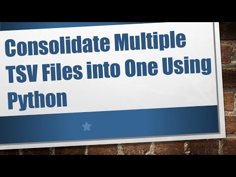 Consolidate Multiple TSV Files into One Using Python