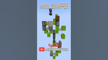 Easy Anvil Swapper  #minecraft  #minecraftguide #redstone