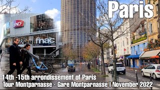 4k Uhd Paris Walking U0026 Biking Tour Tour Montparnasse gare Montparnasse parisvoyageparis