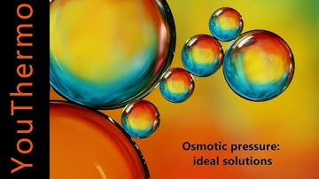 Osmotic pressure: ideal solutions