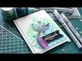 3 Types of Embossing Powder on 1 card!