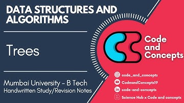 Trees - #Handwritten Study/Revision Notes | #btech  #MumbaiUniversity #DSA #trees #candc #sem3