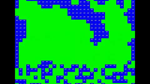 Using cellular automata to generate random islands on the ZX Spectrum