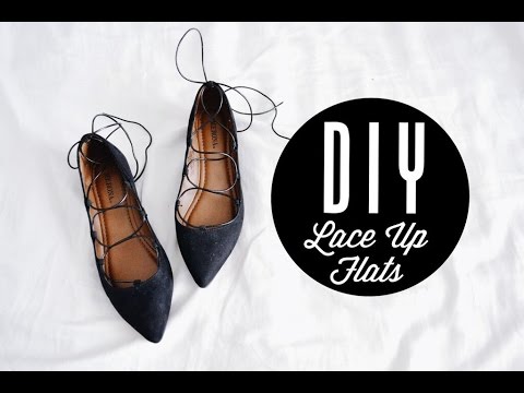 DIY Lace up Flats | Injoyy
