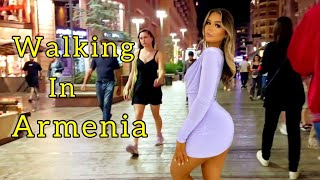 Walking tour and night life in Yerevan, Armenia 2023 4k