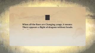 English Version of Chapter one from I CHING 英文版易经之乾卦