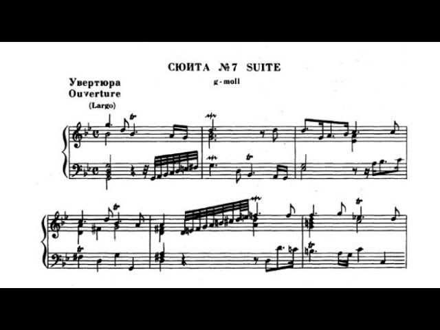 Handel. Suite No.7 In G Minor (Andrei Gavrilov) - YouTube