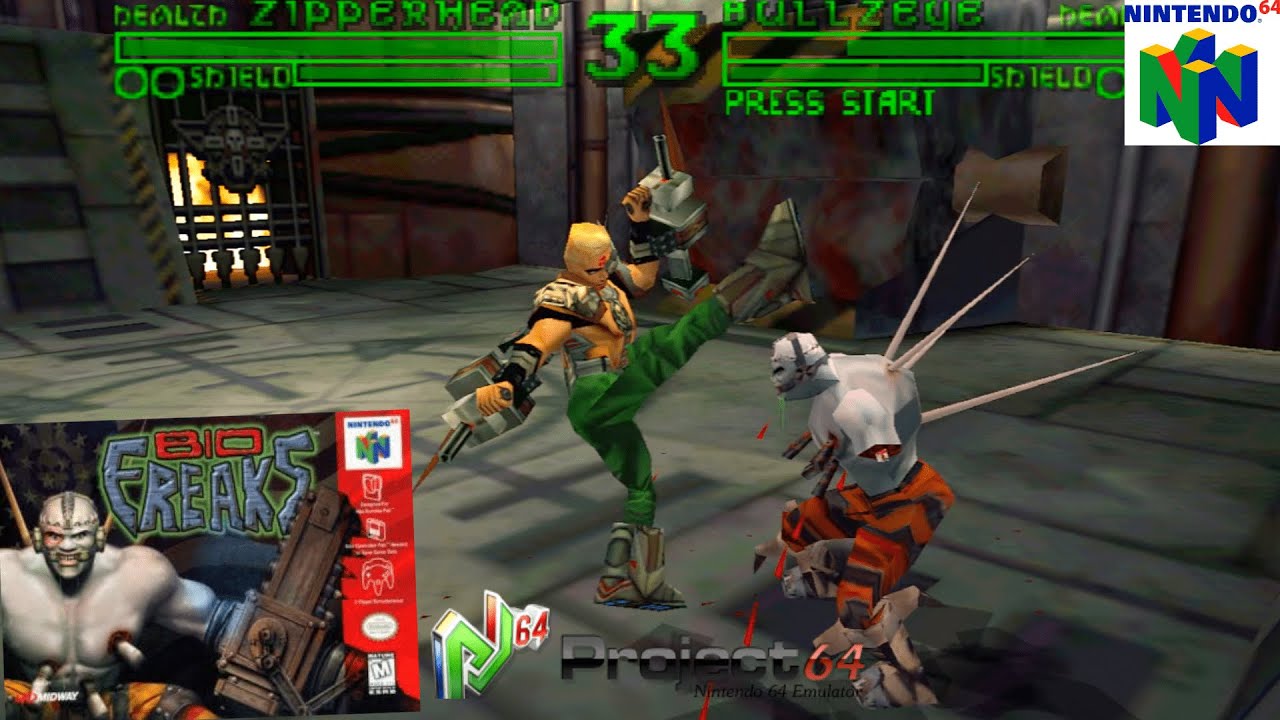 Bio F.R.E.A.K.S. (1998) Nintendo 64 Gameplay in HD (Project