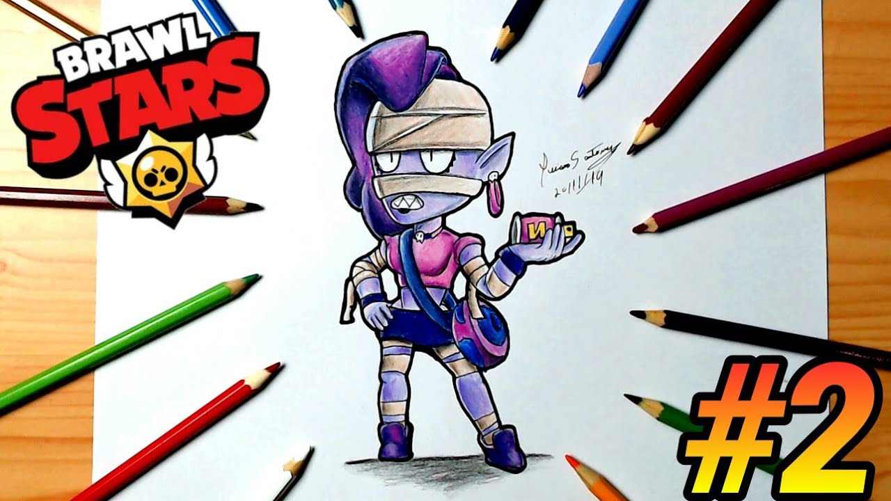 Como Colorir A Emz Brawl Stars Como Dibujar A Emz De Brawl Stars Youtube - pintar camisetas brawl stars