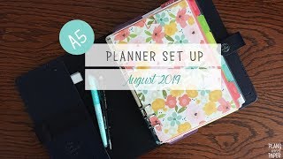 August 2019 Planner Set Up | A5 Filofax Original