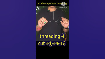 eyebrow threading kaise sikhe | threading dhaga chalana sikhaye