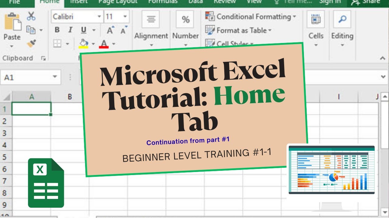 Mastering Microsoft Excel: Home Tab Explained 1-1