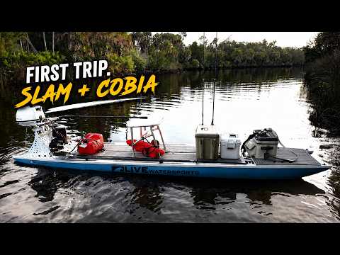 First Fishing Trip On My New Motorized Paddleboard [Slam + Cobia]