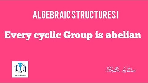 Every cyclic group is abelian