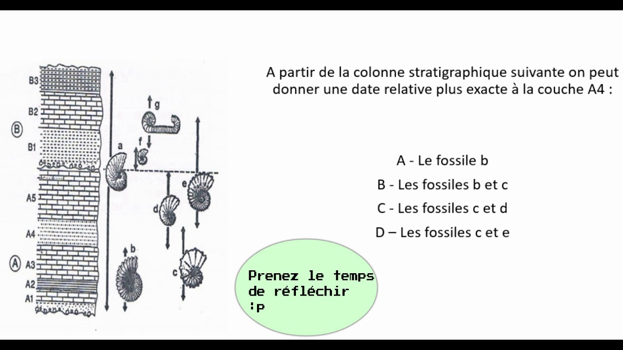 Exercices Corriger Geologie Principes De La Stratigraphie Youtube
