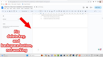 How to delete a page in google docs that won