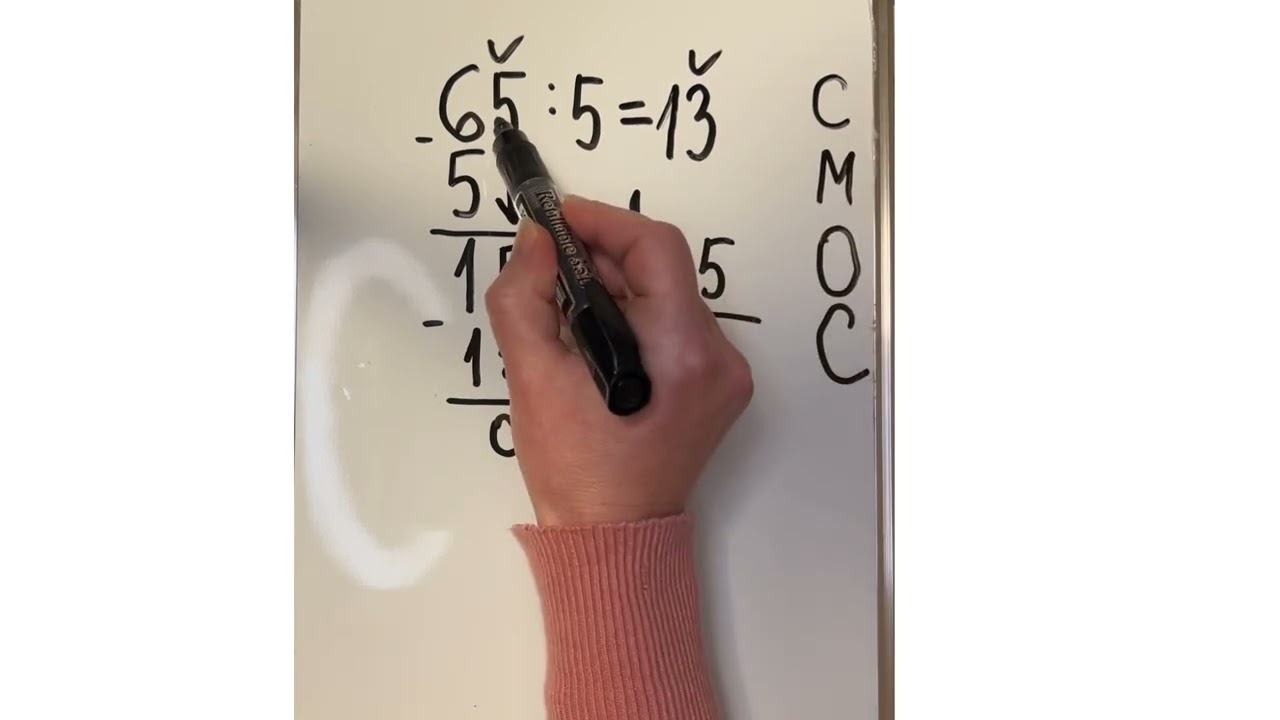 Pismeno deljenje dvocifrenog i jednocifrenog broja