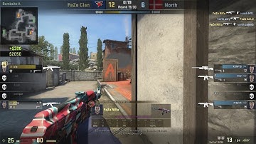 FaZe NIKO 4K 1v2 CLUTCH vs North Inferno @ ESL COLOGNE 2017