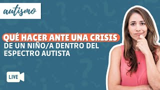 Manejo de Crisis en el AUTISMO - Agresiones y Auto Agresiones