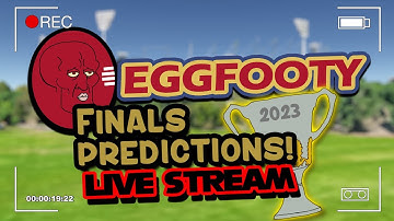 The official EggFooty 2023 AFL finals predictions livestream!