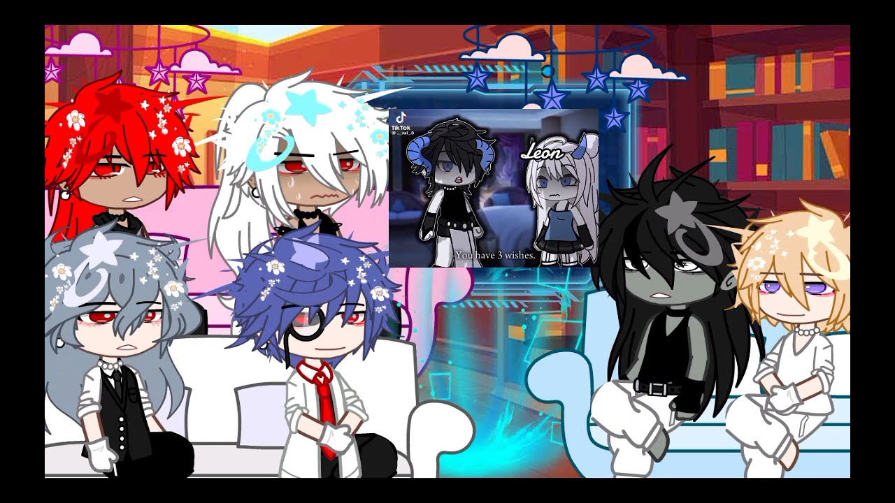 Dark fall react to Leon as random gacha [P6] Hope U enjoy