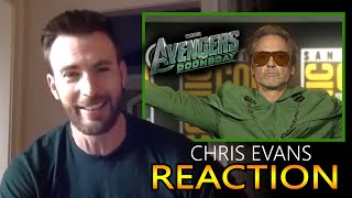 Chris Evans Reaction Robert Downey Jr Dr Doom Reveal Dub