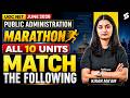 UGC NET Public Administration Marathon Class | UGC NET Public Administration All 10 Units By Kiran