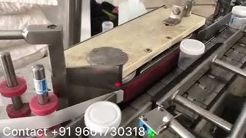 AUTOMATIC URINE CONTAINER CAPPING AND STICKER LABELING MACHINE