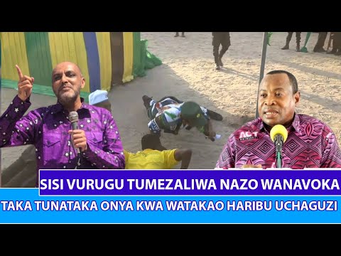 SADIFA SISI VURUGU TUMEZALIWA NAZO WANAVOKA TAKA TUNATAKA ONYA KWA WATAKAO HARIBU UCHAGUZI 
