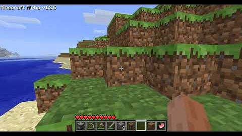 Surviving in Minecraft Alpha 1.2.6 First Part