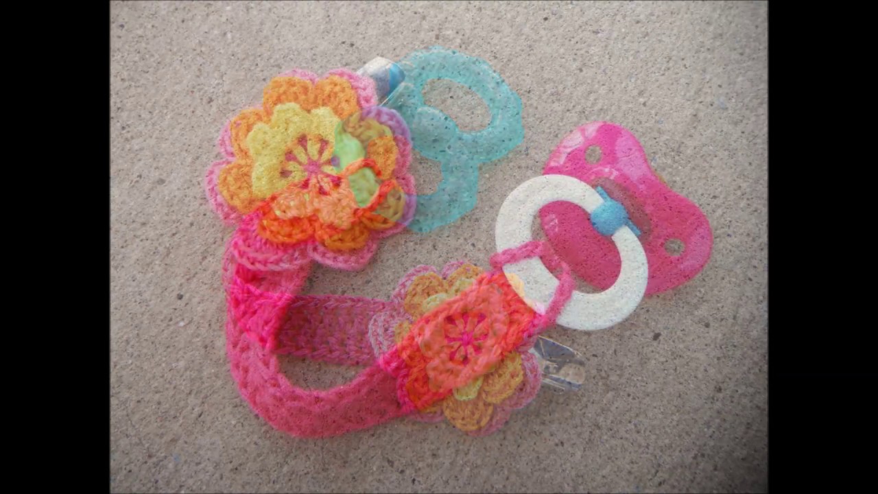 crochet baby pacifiers YouTube