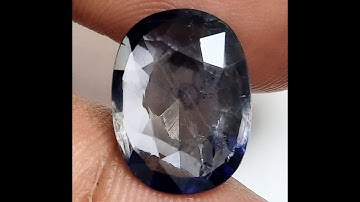 4.74 Carats Best Quality  Blue Iolite Certificate no. 407LNG062911